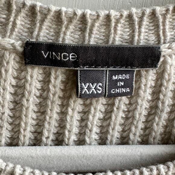 Vince Wool Cashmere Striped Ribbed Sweater - Picture 7 of 8